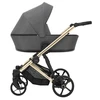 Image de Poussette Kunert Arizo Premium 02 Graphite Gold Frame Aluminium Cuir Écologique