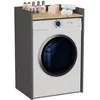 Image de Armoire de salle de bain pour machine à laver sur pied durable avec étagère - ANTHRACITE/ ARTISAN OAK 64 cm x 975 cm x 50 cm eta