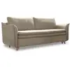 Image de Charming Charlie canapé convertible slim velours, beige Charming Charlie