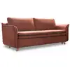 Image de Charming Charlie canapé convertible slim velours, rouille Charming Charlie