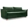 Image de Charming Charlie canapé convertible slim velours, vert Charming Charlie