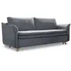 Image de Charming Charlie canapé convertible slim velours, gris Charming Charlie