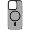 Image de Coque Magsafe Pour Iphone 16 Pro Max Hybrid Frost Mag Cover Bord Surélevés Noir Transparent Crong