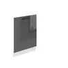 Image de BELINI Habillage de Porte Lave Vaisselle sans Plan de Travail Meuble Lave Vaiselle T: 1 6x60x71 5 cm argent très brillant