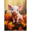 Image de Castorland Puzzle Cochonnet D'automne 300 Pièces Multicolore
