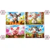 Image de 4 puzzles : Animaux mignons