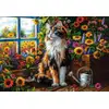 Image de Castorland Puzzle Chat Fleurs 1000 Pièces Méditation Coloré