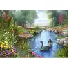 Image de Puzzle 1500 pièces - Andres Orpinas : Les cygnes noirs - CASTORLAND - Puzzle Animaux