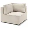 Image de Bobochic angle pour canapé modulable nihad tissu velours côtelé beige NIHAD