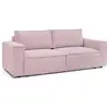 Image de Bobochic canapé droit fixe 3 places nihad velours côtelé violet NIHAD