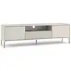 Image de Kamaro - meuble tv 160cm avec deux portes et un tiroir - beige cachemire