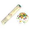 Image de CANON À CONFETTIS PAPIER ÉTOILE 20CM MULTICOLORE