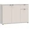 Image de Commode - Ganymede - 3 Portes - 1 Tiroir - Sable - 119,8 X 34,1 X 82,3 Cm