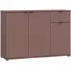 Image de Commode - Ganymede - 3 Portes - 1 Tiroir - Terracotta - 119,8 X 34,1 X 82,3 Cm