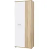 Image de Armoire A Chaussures Misca - Décor Chene Sonoma Et Blanc Mat - L69 X P35 X H179cm