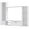 Image de Sommier tapissier a lattes 140 x 190 cm - bois massif blanc + pieds - rakenne FINCLOM011120