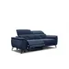 Image de Canapé 3 places avena avec 1 relax électrique, tissu bleu marine AVENA