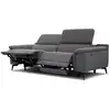 Image de Canapé 3 places avec 2 relax électriques fiero, tissu gris foncé FIERO