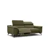 Image de Canapé 3 places avec 1 relax électrique fiero, tissu olive FIERO