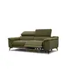 Image de Canapé 3 places avec 1 relax électrique fiero, tissu olive FIERO