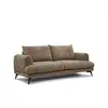 Image de Canapé droit adria 3 places tissu beige foncé ADRIA