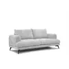 Image de Canapé droit adria 3 places tissu gris clair ADRIA
