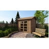 Image de Abri De Jardin En Bois - 9m2 - 3x3m - Traité - Ep. 28mm - Couleur: Marron - Altanka