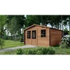 Image de Abri De Jardin En Bois - 20m2 - 5x4m - Traité - Ep. 45mm - Couleur: Marron - Altanka