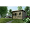 Image de Abri De Jardin En Bois - 12m2 - 4x3m - Traité - Ep. 40mm - Couleur: Vert - Altanka