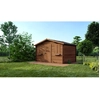 Image de Abri De Jardin En Bois - 12m2 - 4x3m - Traité - Ep. 28mm - Couleur: Marron - Altanka