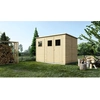 Image de Abri De Jardin En Bois 4.86 M2 - 2.7x1.8 M - Couleur: Naturel - Altanka