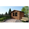 Image de Abri De Jardin En Bois - 9m2 - 3x3m - Traité - Ep. 28mm - Couleur: Marron - Altanka