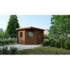 Image de Abri De Jardin En Bois - 8m2 - 3x3m - Traité - Ep. 28mm - Couleur: Marron - Altanka