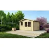 Image de Abri de jardin en bois - 11 70m2 - 3 90x3m - Ep. 34mm - Couleur: naturel - DOM561