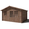 Image de Abri De Jardin En Bois - 11.7m2 - 3.9x3m - Traité - Ep. 34mm - Couleur: Marron - Altanka