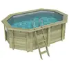 Image de Piscine En Bois Nemo 4.3 X 3 - H.1.31 M, Gris Clair, Fixations À Visser - Altanka