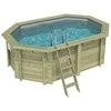 Image de Piscine En Bois Nemo 4.3 X 3 - H.1.31 M, Gris Clair, Cadre En Métal - Sans Dalle - Altanka