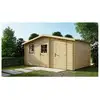 Image de Abri de jardin en bois - 15m2 - 5x3m - ep. 28mm - couleur: naturel DOM578