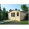 Image de Abri jardin bois - 27.10 m² - 5.28 x 5.13 x 2.67 m - 28 mm