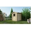 Image de Abri De Jardin En Bois - 3.61m2 - 1.9x1.9m - Ep. 28mm - Couleur: Naturel - Altanka