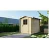 Image de Abri De Jardin En Bois - 4.75m2 - 1.9x2.5m - Ep. 28mm - Couleur: Naturel - Altanka