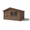 Image de Abri de jardin en bois - ALTANKA - DOM595 - 4x3m - Ep. 28mm - Marron