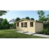 Image de Abri De Jardin En Bois - 25m2 - 5x5m - Ep. 40mm - Couleur: Naturel - Altanka