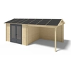 Image de Abri De Jardin En Bois - 17.4m2 - 5.79x3m - Ep. 28mm - Couleur: Naturel - Altanka