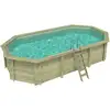 Image de Piscine En Bois Nemo 7.3 X 3.97 - H.1.45 M, Sable, Cadre En Métal - Sans Dalle - Altanka