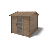 Image de Abri De Jardin En Bois - 7.5m2 - 2.5x3m - Traité - Ep. 28mm - Couleur: Marron - Altanka