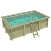 Image de Piscine En Bois Aqua 4.65 X 2.85 - H.1.24 M, Sable, Cadre En Métal - Sans Dalle - Altanka