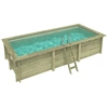 Image de Piscine En Bois Aqua 6.1 X 2.85 - H.1.31 M, Sable, Fixations À Visser - Altanka