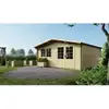 Image de Abri De Jardin En Bois - 25m2 - 5x5m - Ep. 34mm - Couleur: Naturel - Altanka