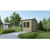 Image de Abri De Jardin En Bois - 5m2 - 2.5x2m - Traité - Ep. 28mm - Couleur: Vert - Altanka